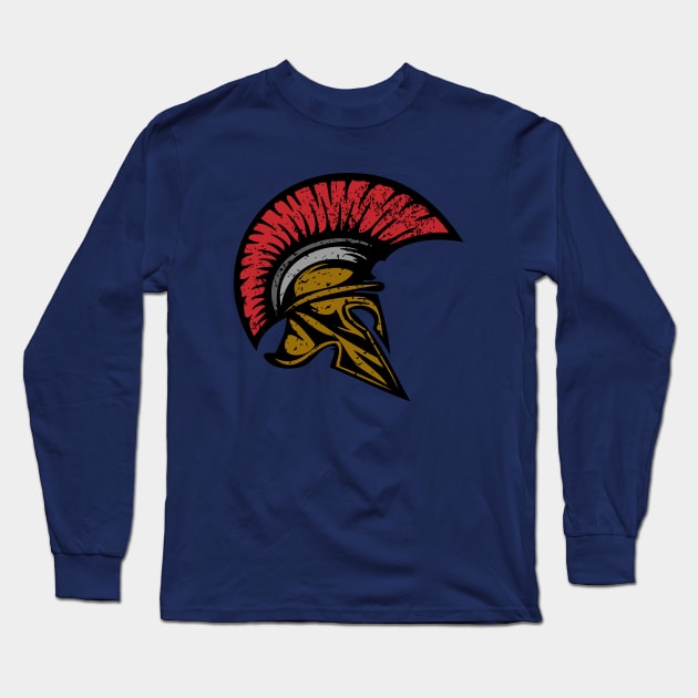 Spartan Warrior Long Sleeve T-Shirt by CTShirts